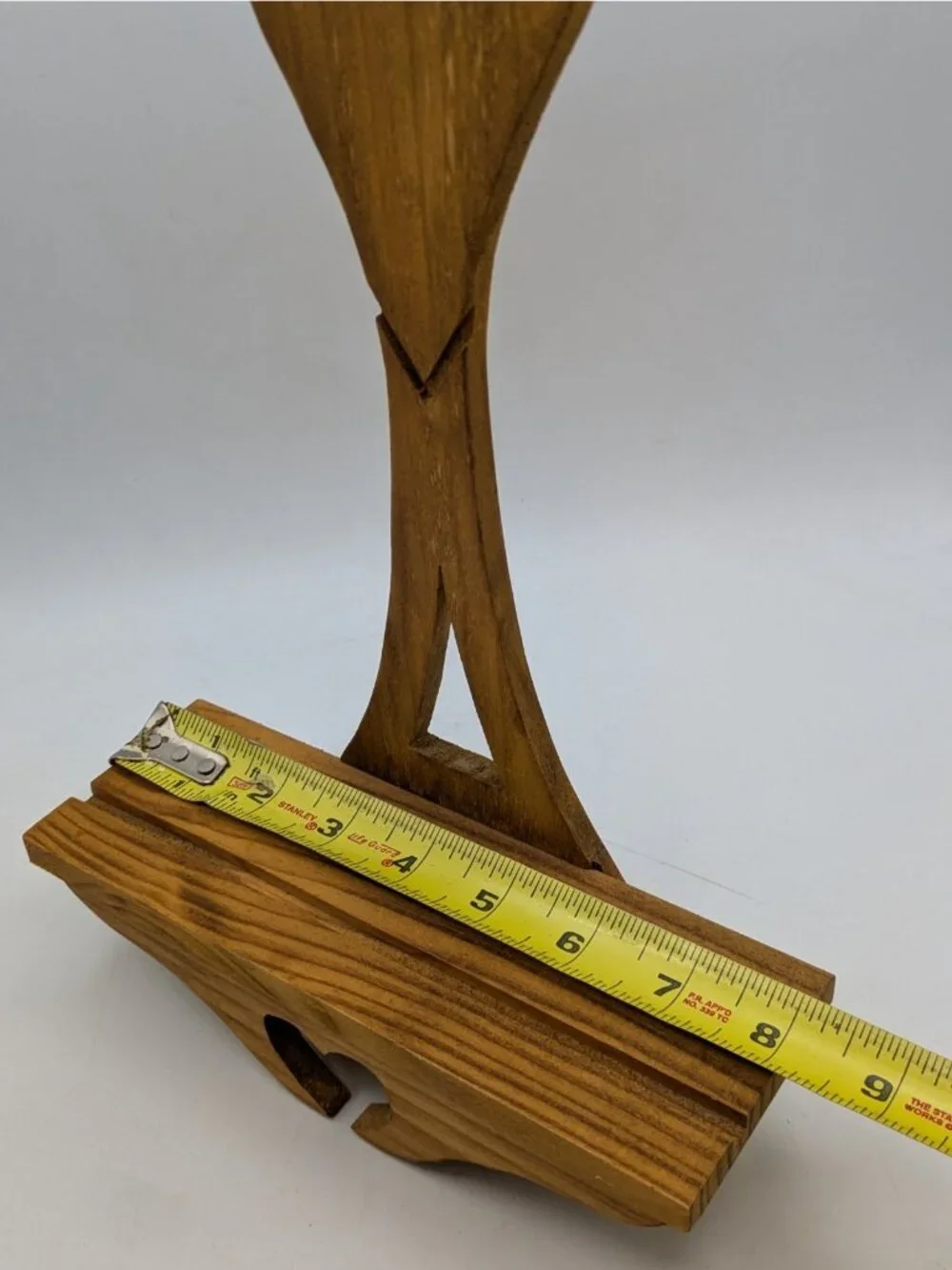 Vintage Hand Crafted Small Wooden Shelf Heart Cut Out Primative Wall Mount 8
